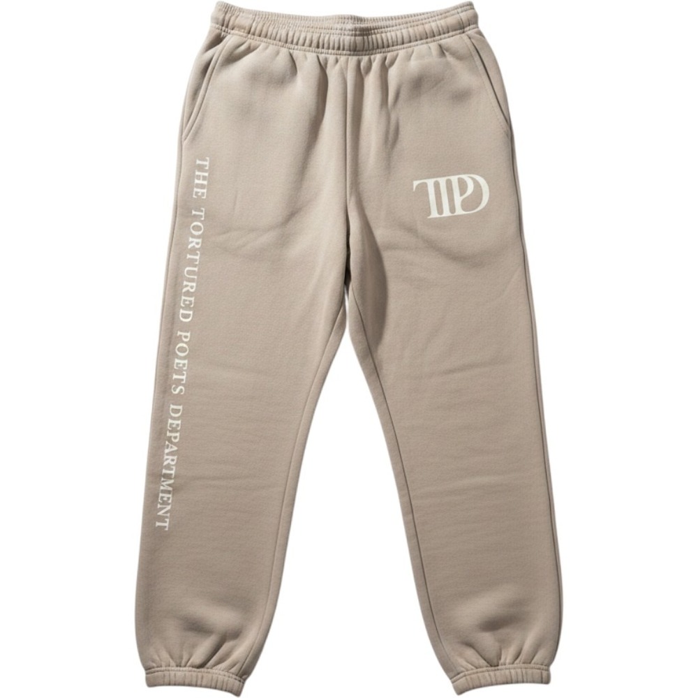 Taylor Swift Sweatpants Medium Taupe The Tortured Poets Department TTPD